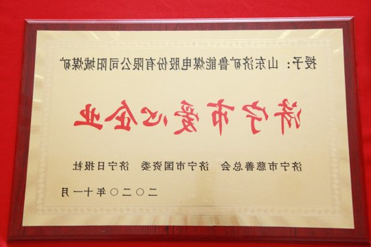 喜讯丨阳城煤电喜获“济宁市爱心企业”荣誉称号