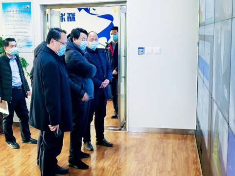 陈成华到义桥煤矿督导检查安全生产和疫情防控工作