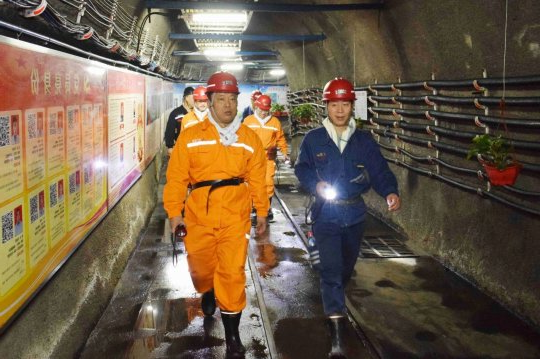 郑士民到金桥煤矿督导安全生产工作