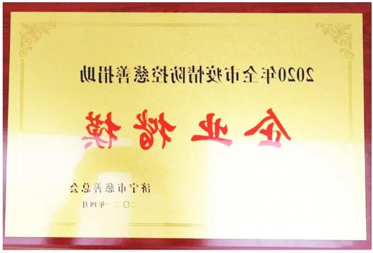 霄云煤矿荣获“2020年全市疫情防控慈善捐助企业楷模”称号